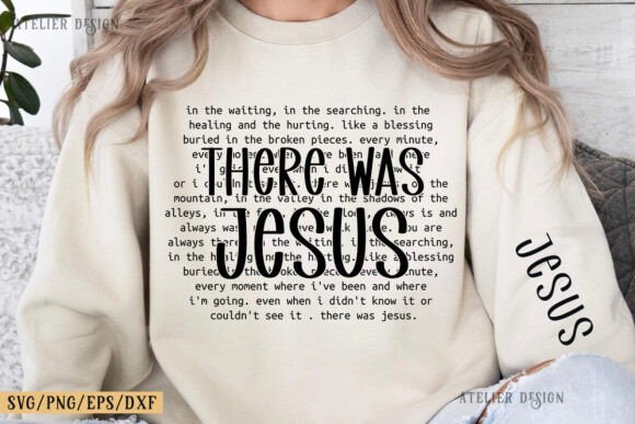 Bible Verse Shirt, There Was Jesus PNG – Graphics for T-Shirt Designs
