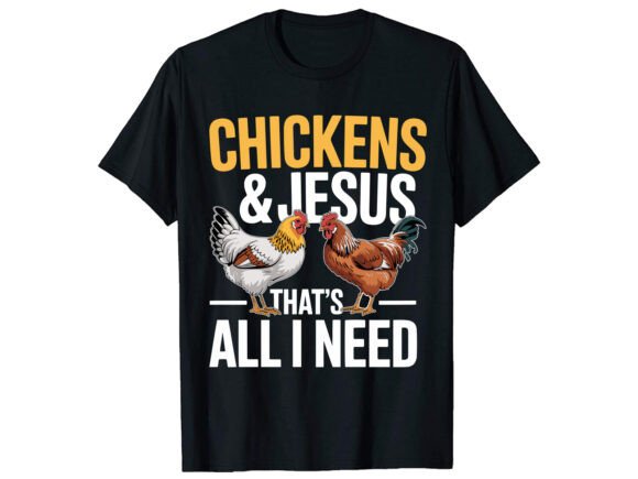 Chicken Jesus Graphics for T-Shirt Designs