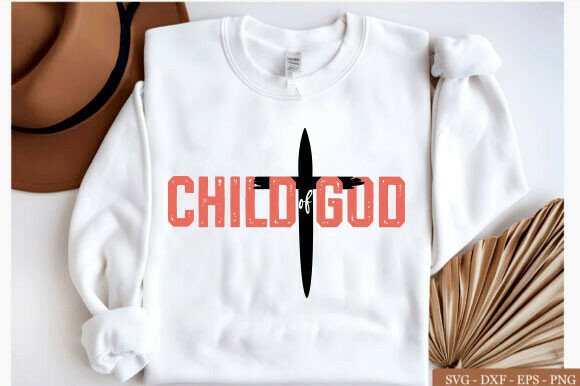Child of God PNG: Christian Graphics for T-Shirt Designs