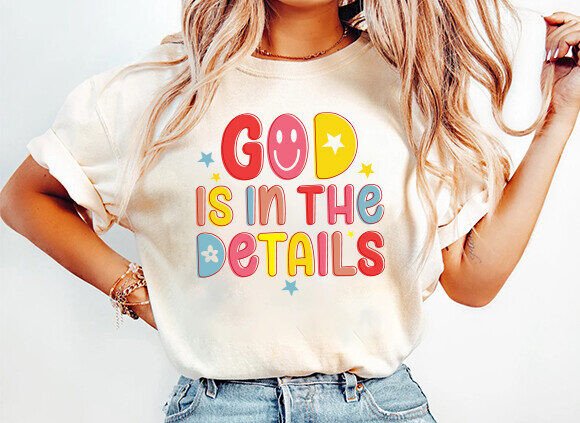 God is in the Details: Christian SVG Graphics for T-Shirt