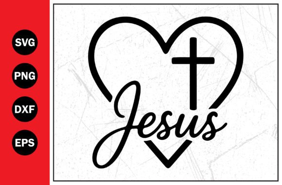 Jesus Christ in a Heart Shape Svg Png: A Designer's Review