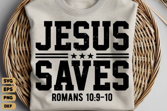 Jesus Saves Romans PNG Graphics for T-Shirt Designs