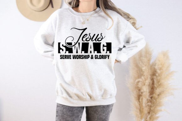 Jesus SWAG Serve Worship: T-Shirt Graphics & Design
