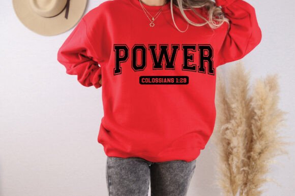 Power Colossians 1 29 Christian Shirt Graphics & T-Shirt Designs