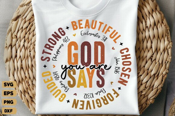 You Are PNG: Bible Verse Christian Graphics & T-Shirt Designs